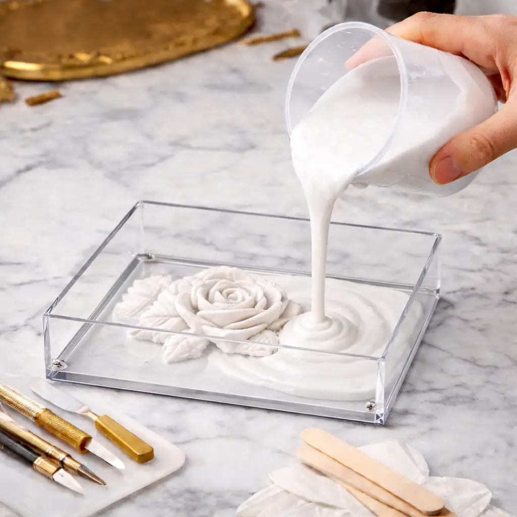 Работа с оловянным силиконом