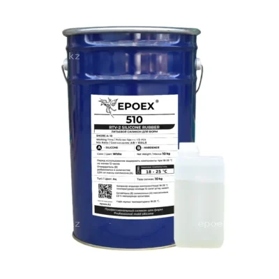 Силикон для форм EPOEX-510 RTV-2, Shore A 10, комплект 25 кг