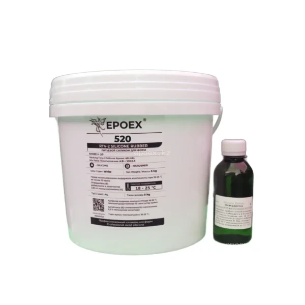 Силикон для форм EPOEX-520 RTV-2, Shore A 20, комплект 5кг
