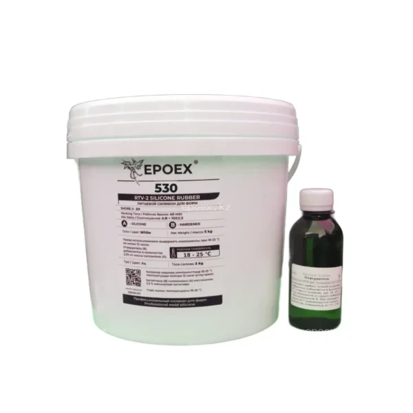 Силикон для форм EPOEX-530 RTV-2, Shore A 30, комплект 5 кг