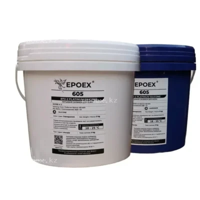 Силикон для форм EPOEX-605 RTV-2, Shore A 5, комплект 10 кг (полупрозрачный)