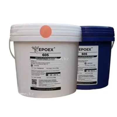 Силикон для форм EPOEX-605 RTV-2, Shore A 5, комплект 10 кг (телесный)