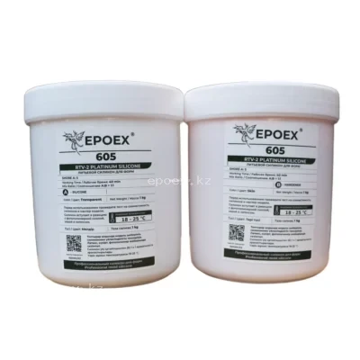 Силикон для форм EPOEX-605 RTV-2, Shore A 5, комплект 2 кг (полупрозрачный)