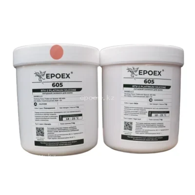 Силикон для форм EPOEX-605 RTV-2, Shore A 5, комплект 2 кг (телесный)